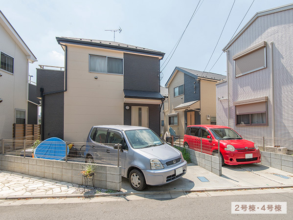 国立市,上新田住宅,２号棟,４号棟外観