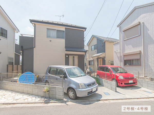 国立市,上新田住宅,２号棟,４号棟外観